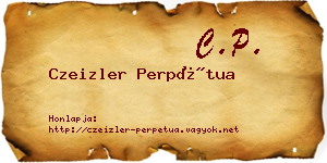 Czeizler Perpétua névjegykártya